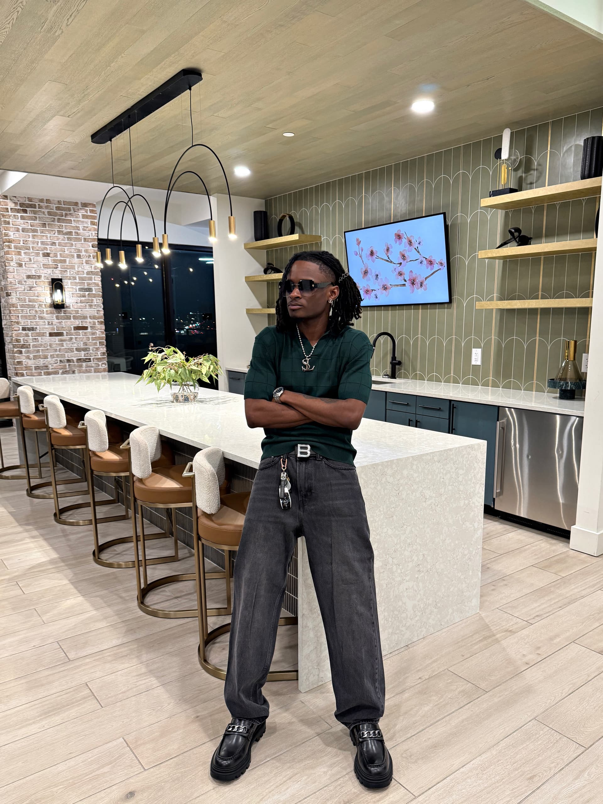 Strange Loots streetwear — Atlanta apartment lifestyle shot